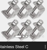 stainless steel c clamps - screenshot